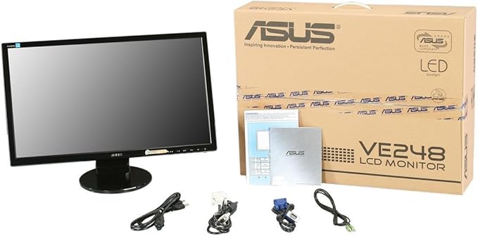 ASUS VE248H 24 Full HD 1920x1080 2ms HDMI DVI VGA Back-lit LED Monitor