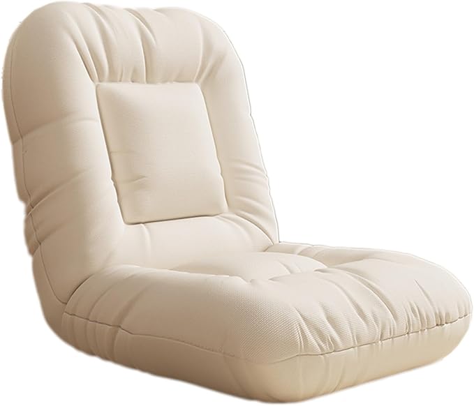 Floor Sofa Chair with 14 Adjustable Position Gaming Recliner Padded Back Folding Support Floor Cushioned Seat for Reading Watching Living Room (Color : Pink Size : 19.69x15.75x19.69in) (B