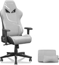 KORNOX Gaming Chair Fabric Ergonomic for Adults Office Chair High BackDesk Chair RacingTask Chair Cloth Adjustable SwivelGame Chair with Headrest and Lumbar Support for TeensSilver Grey