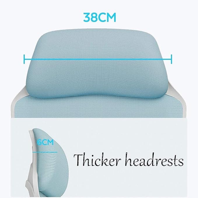 Office Chair Gaming Chair Ergonomic Gaming Table and Chair Headrest Work Chair High Back Computer Chair Footstool Swivel Chair Chair (Size : Blue) Needed