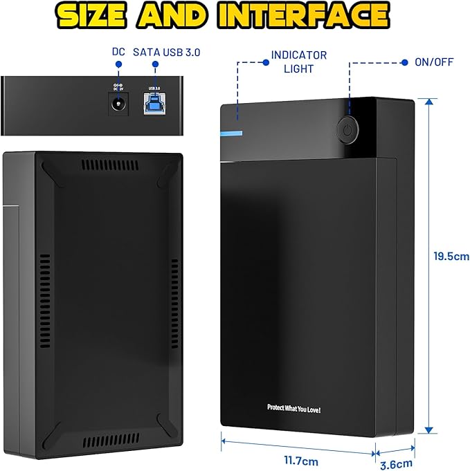 Kinhank 12T External HDD with 96000+ Classic GamesRetro Game Hard Drive Include 6000+ 3D Games USB 3.0 12tb Portable Game Hard Drive Disk Console for Win 7/8/10/11