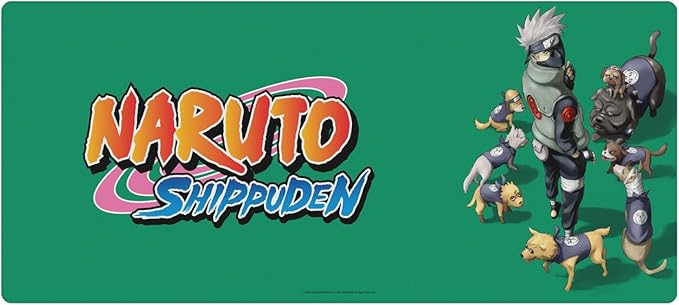 Head Case Designs Officially Licensed Naruto Shippuden Kakashi Ninken Graphic Art 37.4 x 15.75 x 0.16 inches (900 x 400 mm) - XL Gaming Office Desk PC Keyboard Mouse Mat Pad