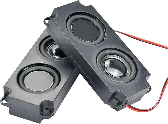 2Pcs Audio Portable Speakers 10045 LED TV Speaker 8 Ohm 5W Double Diaphragm Bass Computer Speaker DIY