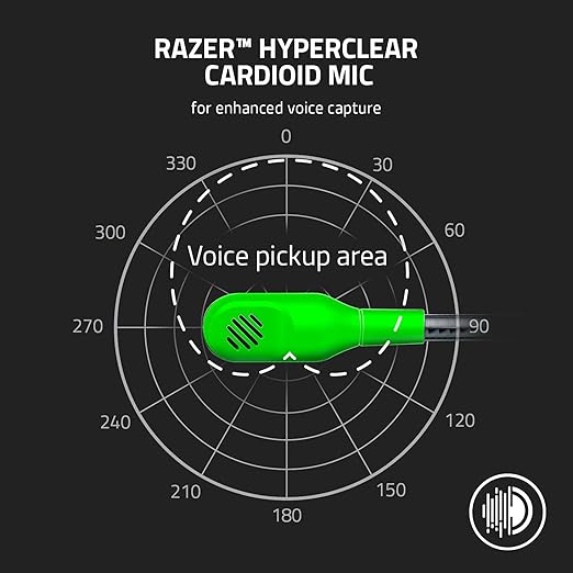 Razer BlackShark V2 X Gaming Headset: 7.1 Surround Sound - 50mm Drivers - Memory Foam Cushion - for PC PS4 PS5 Switch - 3.5mm Audio Jack - Green