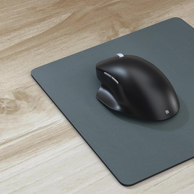 Incase Bluetooth Ergonomic Mouse – Designed by Microsoft – Two Thumb Buttons Easy to Grip Thumb Rest Precision Tracking Connects 3 Devices 15 Month Battery Life Mac/Windows PCs/Laptops (Black)