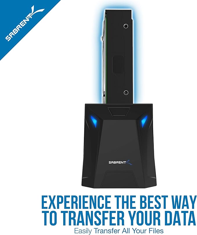 SABRENT USB 3.0 to SATA External Hard Drive Docking Station + Premium 3-Port Aluminum Mini USB 3.0 Hub