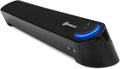 GOgroove Computer Speaker Mini Soundbar - USB Powered PC Sound Bar with Easy Setup Wired AUX Stereo Audio Microphone Port Volume Control Knob Under Monitor Design for Desktop (Blackout)