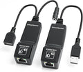 DriverGenius NT50 USB 2.0 Ethernet Extender Over Cat5e/Cat6/CAT7 - USB Network RJ45 Extender Repeater up to 165ft (50M) Compatible for Win/Mac/Ubuntu (Driver Free Version)