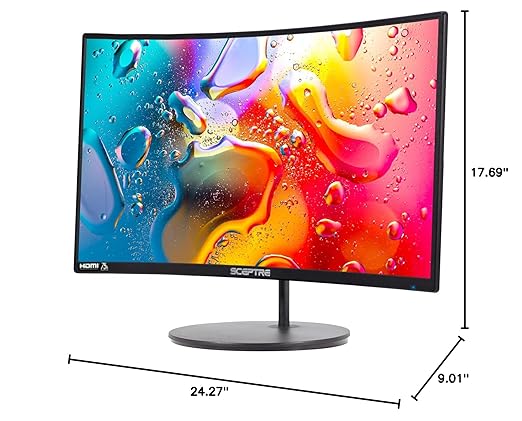 Sceptre 24-27 inch Curved Gaming Monitors (C275W-1920RN) and (C248W-1920RN Series)