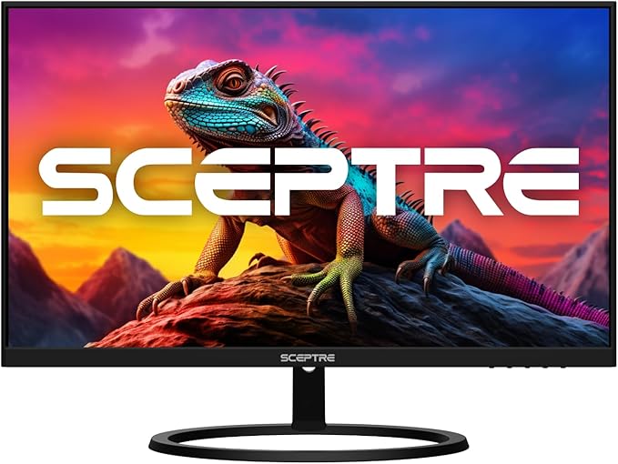 Sceptre 27 IPS 2K Monitor QHD 2560 x 1440 75Hz Edgeless DisplayPort HDMI Build-in Speakers Machine Black