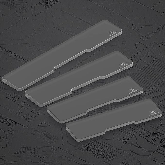 SELORSS Acrylic Keyboard Wrist Rest - Compact 60% Keyboard- Mechanical Keyboards Ergonomic Palm Rest for Computer KeyboardAnti-Slip BaseWrist Pad for LaptopOffice &amp Home-Easy Typing