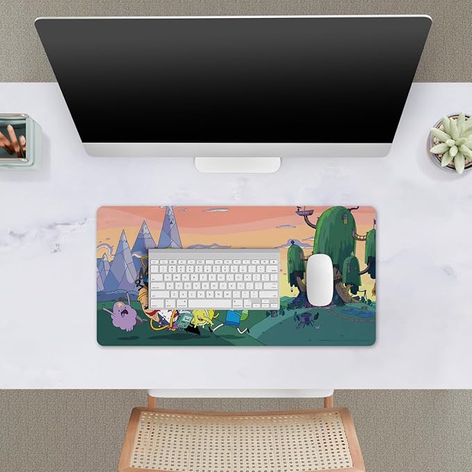 Head Case Designs Officially Licensed Adventure Time Characters Graphics 23.62 x 11.81 x 0.12 inches (600 x 300 mm) - L Gaming Office Desk PC Keyboard Mouse Mat Pad