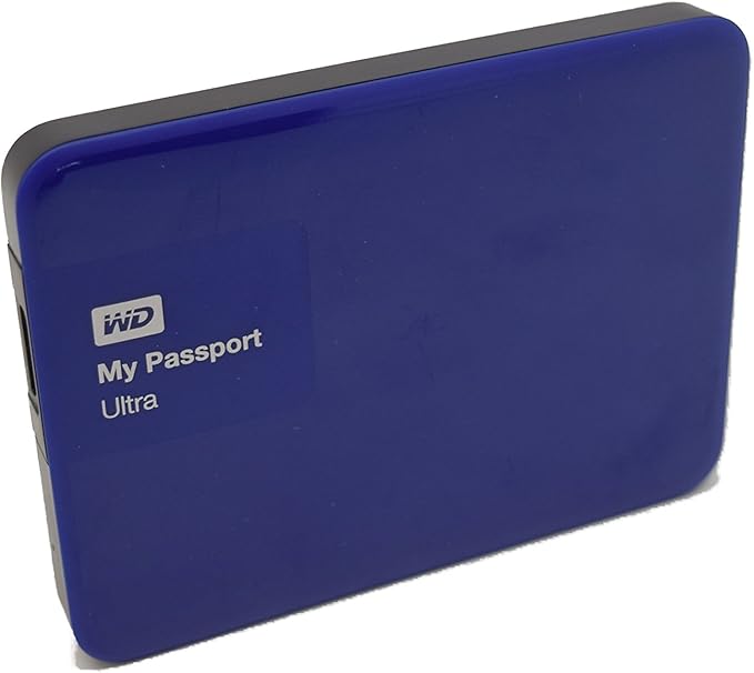 WD 1TB My Passport Ultra USB 3.0 Secure Portable External Hard Drive Blue (WDBGPU0010BBL-NESN) [Old Model]