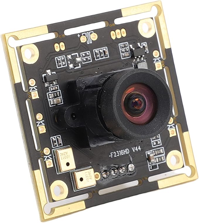 AYNEFY USB Camera Module HD 2MP Manual Focusing Camera with 100 Degree Wide Angle and Dual Microphones for Computer and Laptop Applications