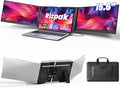 One Cable Laptop Screen Extender 15.6” Ultra-Slim Triple Portable Monitor 1080P FHD IPS Display USB-C/USB-A Connection Travel Monitor for 13–17.3 Laptops MacOS/Windows/Android