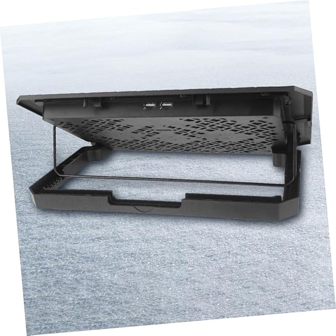 Laptop Cooling Pad 15.6 Inch Silent Computer Cooler Stand with Adjustable Fan Speed and Blue LED for Portable Notebook Cooling and Storage