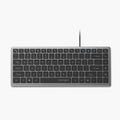 Kensington KB415 USB-C Wired Compact Keyboard Quiet Scissor-Switch Keys Programmable Copilot Hotkey Compatible with Windows Black (K75411NA)
