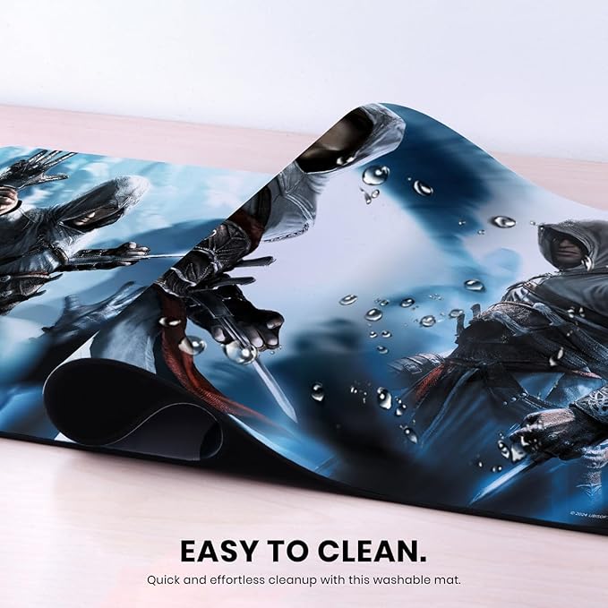 Head Case Designs Officially Licensed Assassin's Creed Altaïr Key Art 37.4 x 15.75 x 0.16 inches (900 x 400 mm) - XL Gaming Office Desk PC Keyboard Mouse Mat Pad