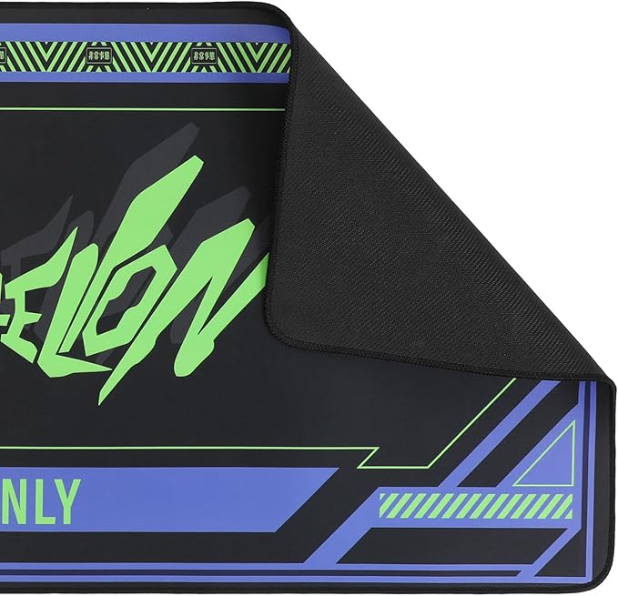Mouse pad - Inspired by NERV &amp Evangelion Sci-Fi Aesthetic Large 35.4x15.7 Anime-Themed Gaming Desk Mat
