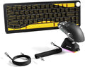 ATTACK SHARK X11 &amp X65 PRO HE Rapid Trigger Hall Effect Keyboard60% Magnetic Keyboard 8K Polling Rate RGB Hot SwapWireless Gaming Mice with Charging Dock 22K DPIBT/2.4Ghz/WiredCoiled Cable-Bla