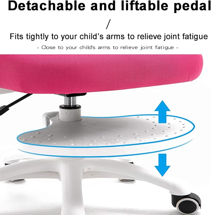 Office Chair Gaming Chair Computer Chair Sitting Posture Correction Office Chair with Removable Foot Pedal for Growing BodyHeight Adjustable Desk Chair Ergonomic Children's Learning