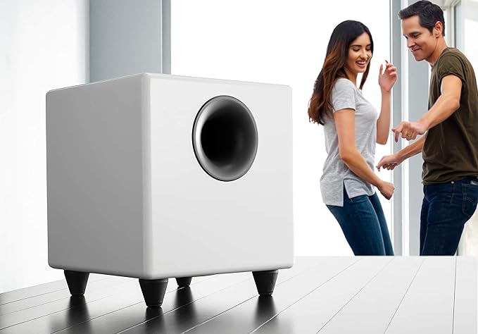 Audioengine A2 Red Computer Speakers with S8 White Subwoofer and DS1M Metal Stands