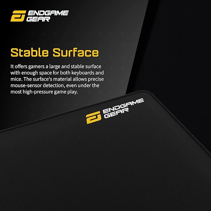 ENDGAME GEAR MPJ 890 Desk-Mat Gaming Mouse Pad Nonslip Desk Pad Size 35 x 17.7 Black