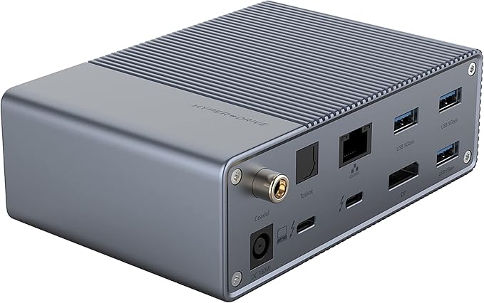 HyperDrive USB-C &amp Thunderbolt 4 GEN2 14-in-1 Dock for MacBook Pro/Air iPad PC - High-Speed Thunderbolt Docking Station - 40Gbps Gigabit Ethernet 85W PD