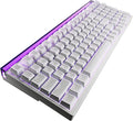 ZORNHER ZH99HE Mechanical Gaming Keyboard Full Size White Gaming Keyboard with Creamy SwitchSoft RGB Backlit Light BoxAdjustable Actuation &amp Rapid Trigger Hall Effect Technology