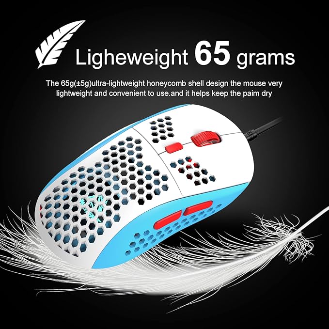 60% Gaming Keyboard and Mouse Combo Samll Mini RGB Backlight Mechanical Feeling and Honeycomb Optical Mouse Mouse pad for Gamers and Typists