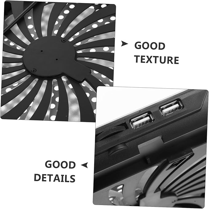 TEHAUX Best Cooling Pad Aluminum Alloy Notebook Cooler for Gaming Cooler Quiet Fan Cooling Stand