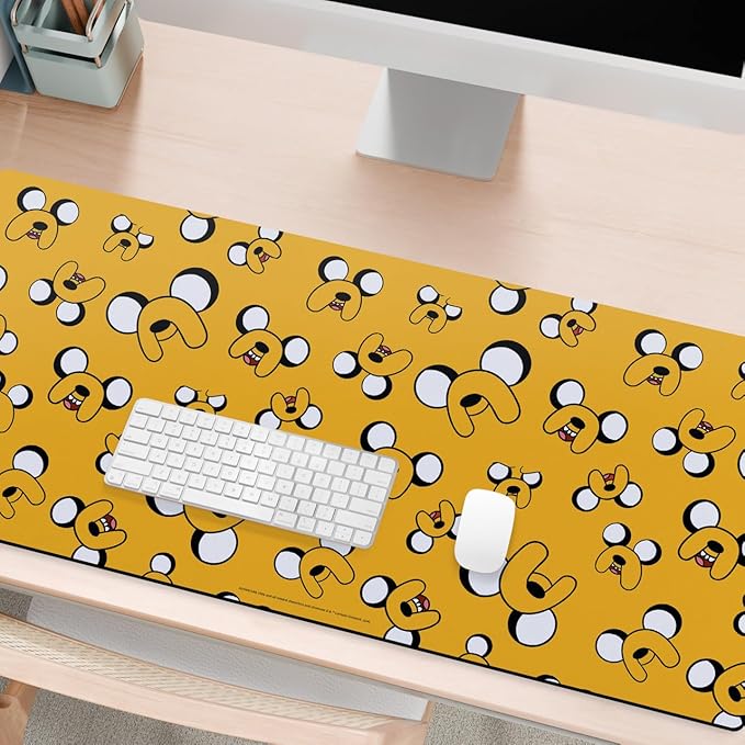 Head Case Designs Officially Licensed Adventure Time Jake Pattern Graphics 37.4 x 15.75 x 0.16 inches (900 x 400 mm) - XL Gaming Office Desk PC Keyboard Mouse Mat Pad