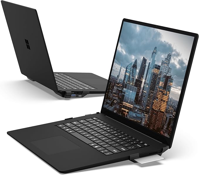 UAG Designed for Microsoft Surface Laptop 5/4/3 Integrated Smart Card Reader Black CAC PIV Reader with USB/USB-C Hub Security Lock Strong Security Data Protection by URBAN ARMOR GEAR