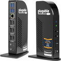 Plugable 13-in-1 USB C Docking Station 4K Triple Monitor with 100W Power Delivery | USB C Dock for Windows Mac ChromeOS Thunderbolt | Driver Required | 3X HDMI and 3X DisplayPort (UD-ULTC4K)