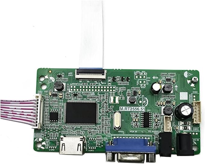 EDP Board Kit Compatible For NT156FHM-N31 NT156FHM-N41 NT156FHM-N51 NT156FHM-N61 N62 HDMI+VGA+Audio LCD LED Screen Controller Board Driver(NT156FHM-N51)