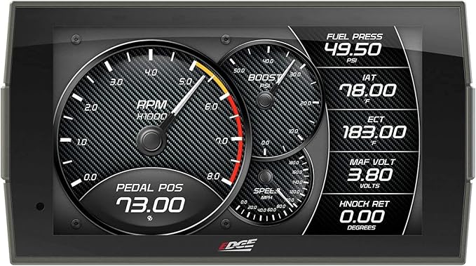Edge Insight CTS3 Touch Screen Gauge Monitor 84130-3 &amp A-Pillar Mount 38600 Compatible with 2006-2009 Ram 1500/2500/3500 Diesel 6.7 5.9 5.7 HEMI Magnum Cummins