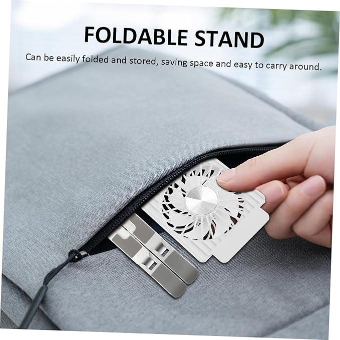 Laptop Cooling Stand with Height Fan Cooling Pad for Laptop Compatibility Slip Design Portable for Desk Use
