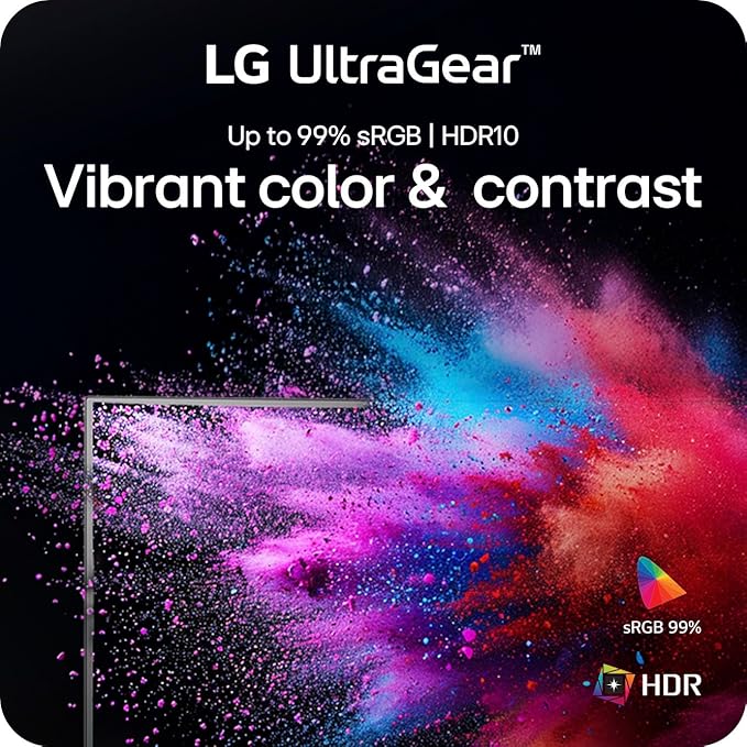 LG 34G600A-B 34 Ultragear WQHD (3440x1440) Curved Gaming Monitor 160Hz AMD FreeSync Premium HDR10 Built-in Speaker HDMI 2.1 DisplayPort Tilt/Height/Swivel Stand (Renewed)