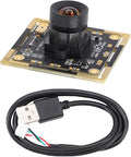 Eujgoov 2MP HD USB Camera Module Mic Manual Focusing 1080p 100° Wide Angle UVC Compatible with
