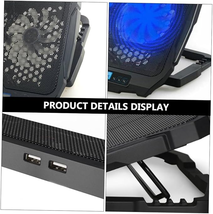 NUOBESTY Multifunctional Notebook Rack 1pc Laptop Radiator Silent Laptop Cooler High Airflow Heat Dissipation St