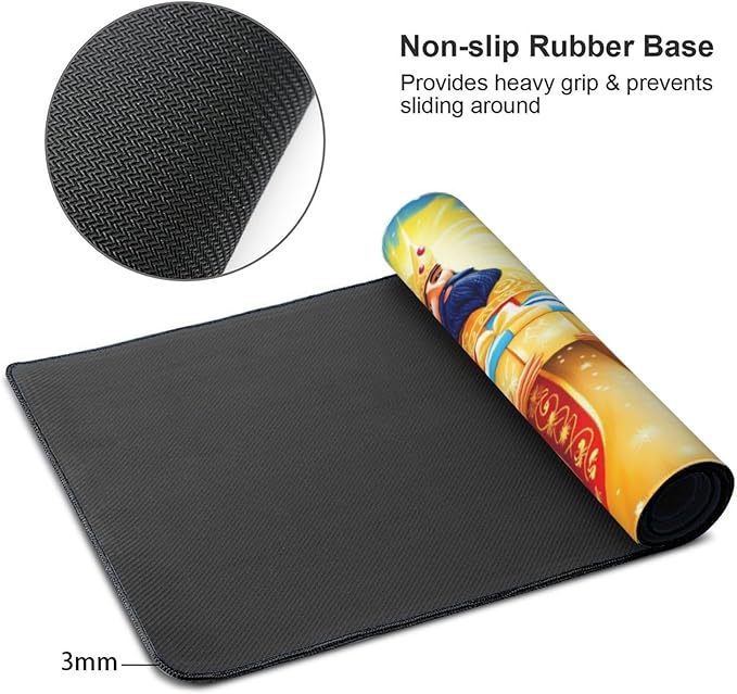 XXL Gaming Mouse Pad Extended (35.5X16) New Year Large Non-Slip Desk Mat Water-Resistant Keyboard Mousepad for Office &amp Home