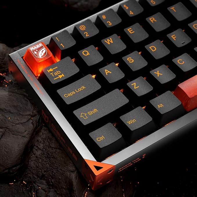 Defender 68 PC Gaming Keyboard Wired 0.01mm Precision Magnetic Switch Hot Swappable PBT Keycaps RGB 128K Polling Rate IP57 Full Aluminum CNC Housing Compatible with PC/Mac(Gray)