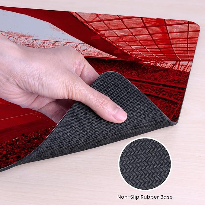 Head Case Designs Officially Licensed Arsenal FC Stadium Crest Logo &amp Patterns 23.62 x 11.81 x 0.12 inches (600 x 300 mm) - L Gaming Office Desk PC Keyboard Mouse Mat Pad
