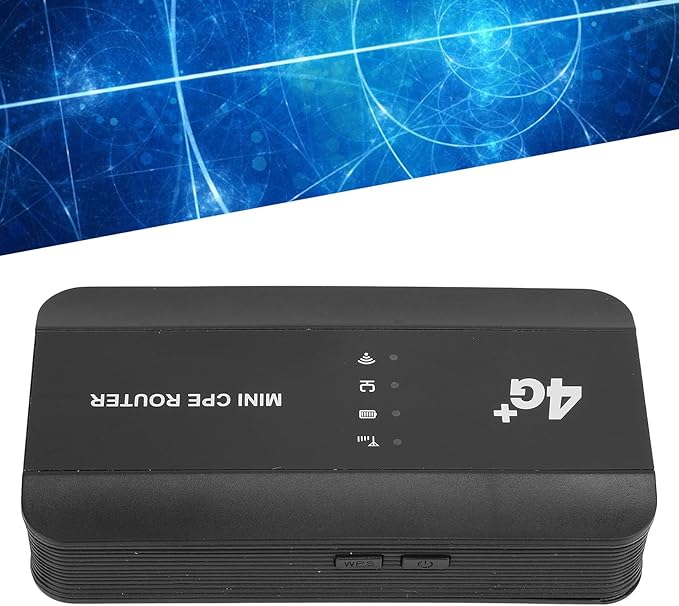 4G WiFi6 Mobile Hotspot 300Mbps High Speed Up to 10 Users Connection 3000mAh Battery RJ45 Type C Port Pocket Mobile Wi Fi Router Hotspot for Travel Office