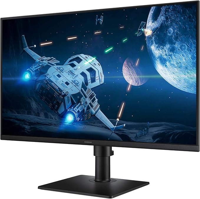 Samsung 27” (S40GD) Borderless Business Monitor with IPS Panel 100Hz Refresh Rate Eye Saver Mode Ergonomic Design Game Picture Mode LS27D408GANXGO