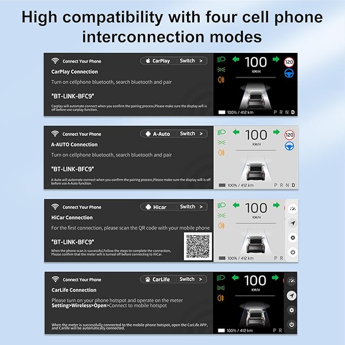 Head Up Display for 2025.09+Model 3 Highland Tesla Model Y Juniper 2025Juniper Accessories 2026 Bluetooth WiFi USB Navigation Power Speed IPS HD Touchscreen