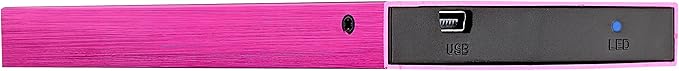 2.5 USB 2.0 External Pocket Slim Hard Drive - Sweet Pink - FAT32 (400GB)
