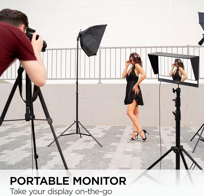 ViewSonic VP16-OLED 15.6 Portable 1080p OLED Monitor with 60W USB-C and mini-HDMI and Ergonomic Stand(Renewed)