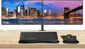 ASUS VA24EHF 24-inch 1080p FHD LCD Monitor 2-Pack HDMI Eye Care Low Blue Light 100Hz 1ms Desk Mount Dual Monitor Stand MK270 Wireless Keyboard &amp Mouse Gel Mouse &amp Wrist Pad
