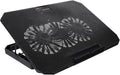 TEHAUX Laptop Cooling Pad Portable USB Laptop Cooler Stand for 14-15.6 Inch Notebooks Ergonomic Design Quiet Fans for Personal and Office Use (Black)